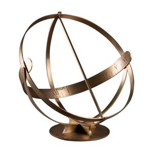 Antique Brass Table Globe Vintage World Map Decorative Desk <b>Ornament</b> Collectible Terrestrial Globe for Home Office Decor - Product Image 1