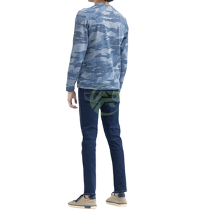 เสื้อสเวตเตอร์ขนแกะสำหรับผู้ชายเสื้อแบบสวมหัวพิมพ์ลาย ODM สำหรับฤดูหนาวสินค้ามาใหม่ออกแบบโลโก้ได้ตามต้องการ - Product Image 3