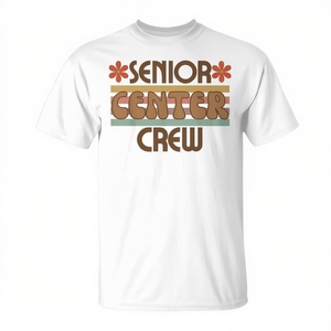 Camiseta Retro con Estampado de Flores para Personas Mayores, Camiseta Promocional para el Día del Adulto Mayor - Product Image 3