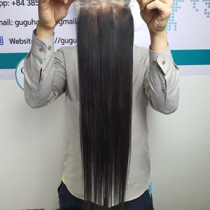 Paquetes de cabello Remy recto de hueso con cierre Extensiones de cabello crudo vietnamita virgen y cierre de encaje Cabello humano de alta calidad - Product Image 4