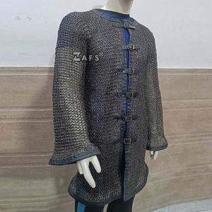 Camisa de Cota de Malla Medieval Premium, Hecha a Mano, de Acero Inoxidable, Huberk, Disfraz Histórico para Recreación, Ferias, Cosplay y Eventos - Product Image 1