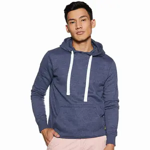 Áo Hoodie & Áo Nỉ Lông Cừu Màu Xanh Dương Chất Lượng Cao Cho Bé Trai Áo Hoodie Chui Đầu In Logo Tùy Chỉnh Vải Cotton 100%