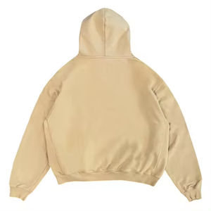 Sudadera con capucha vintage personalizada para hombre al por mayor 100% algodón pesado sobredimensionado púrpura lavado y liso estilo básico - Product Image 4