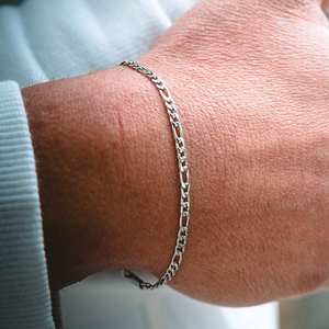 กำไลข้อมือฟิกาโร3มม. แบบปรับได้ใช้ได้ทุกเพศ925เงินชุบคริสเตียนเครื่องประดับเพชรทางศาสนาของขวัญงานปาร์ตี้ส่วนใหญ่ - Product Image 4