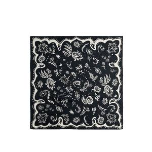 Nouvelle mode d'usine directe 100% coton carré Bandana Long Style haute Satin soie personnalisé imprimé Logo - Product Image 6