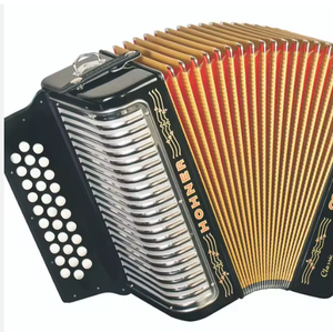 FOURNISSEUR VERIFIÉ D'ACCORDOINS DIATONIQUES NEUFS Hohner 3500FB Corona II 31 boutons FBbEB blancs avec sac et sangles - Product Image 3