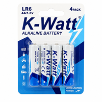 Piles alcalines ultra-alkalines 1,5 V AA LR6 AM-3, piles primaires, piles alcalines en vrac, piles en provenance d'usine avec CE KC