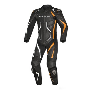 Chaqueta de Motociclismo MAXLER para Hombre, de Cuero, Impermeable, Reflectante, con Certificación CE, para Todas las Estaciones, 300g - Product Image 1