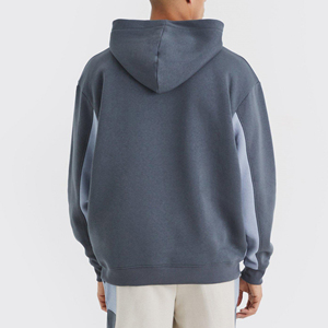 OEM 2025 Otoño Invierno de peso pesado de gran tamaño Drop Shoulder Hoodies Impresión personalizada Bloque de color Moda para hombres Sudadera personalizada - Product Image 3