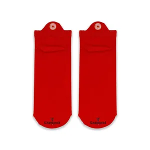 Chaussettes de cheville jacquard personnalisables avec logo, motif floral et fruité, thermiques et respirantes pour usage quotidien, taille unique pour le printemps - Product Image 1