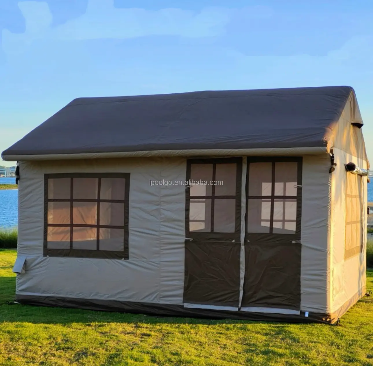 Offre Spéciale Camping IPOOLGO air tente gonflable étanche Portable tente extérieure gonflable