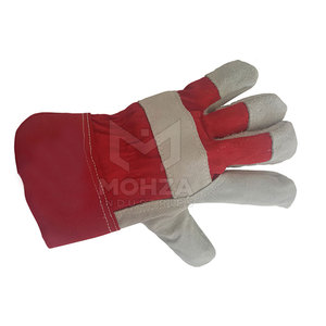 Gants de travail en cuir robustes avec logo personnalisé, fabriqués en cuir de qualité supérieure, à bas prix, pour la sécurité des mains des hommes. - Product Image 3