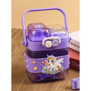 Tykle Bunny BTS Combo-Children's Daily School <b>Backpack</b> with Oil Pastels & <b>Unicorn</b> Water Bottle BTS Inspired Design - Product Image 3