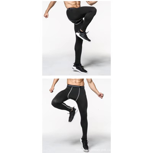 กางเกงรัดรูปบาสเก็ตบอลผ้ายืดหยุ่นสูงแห้งเร็วกางเกงฝึกเจ็ดจุดผ้าฝ้ายเอวสูงสำหรับผู้ชายใส่วิ่งเล่นกีฬาวิ่ง - Product Image 4