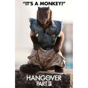 โปสเตอร์ The Hangover 2 รูปลิงพร้อมเสื้อกั๊ก - Product Image 1