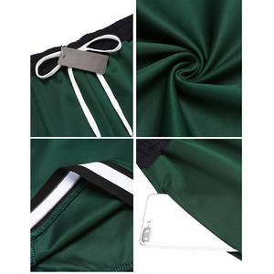 Pantalones cortos de malla de poliéster de doble capa personalizados para hombre con bolsillos 5 pulgadas entrepierna Color sólido sublimación de impresión total - Product Image 5