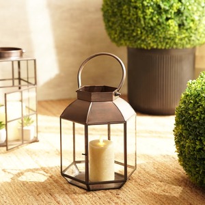 Linterna de Metal Artesanal para Patio del Hogar Decoración de Bodas Estilismo de Eventos o Iluminación de Acento de Balcón - Product Image 2