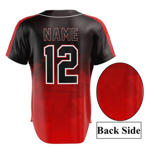 Concevez votre propre sublimation hommes à manches courtes maillot de football américain ensembles de maillots de baseball uniforme de softball avec logo du nom de l'équipe - Product Image 4