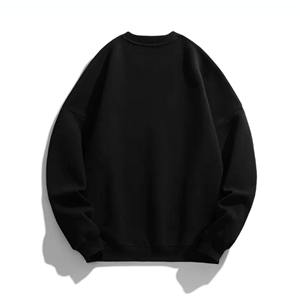 Sweat-shirt unisexe à col rond surdimensionné, prix de gros, design de logo personnalisé, broderie, coton/polyester 300g, respirant, automne - Product Image 5