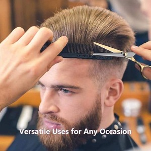 Compra directa Tijeras de peluquero de corte de pelo profesional de 6,5 pulgadas con tijeras de pelo de acero inoxidable en estuche de cuero para salón - Product Image 1