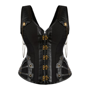 Made In High Quality Material Women Leather <b>Corset</b> Streetwear Hot Sale Women Leather <b>Corset</b> - Product Image 3
