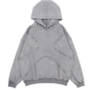 Sweats à capuche pour hommes Acid Wash Flare Sweatpants Vintage Puff Printing Hoodie - Product Image 5