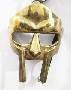 Masque de visage de gladiateur médiéval en acier doux fait main, casque en métal, accessoire de costume de cosplay, foire Renaissance - Product Image 1