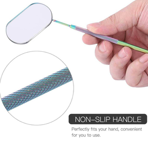 กระจกแต่งหน้าแบบมือถือทรงสี่เหลี่ยมพร้อมไฟส่องสว่างสำหรับต่อขนตา ทาลิปสติก และมาสคาร่า - Product Image 6