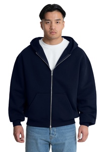 Top Qualité Logo Personnalisé Surdimensionné Fermeture Éclair Hoodies Unisexe Coton Lourd Vente en Gros Pas Cher Bas quantité minimale de commande Baggy Fermeture Éclair Hoodies Hommes - Product Image 3