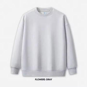 เสื้อสเวตเตอร์ฤดูใบไม้ร่วงของเด็กผู้หญิงทรงหลวมโอเวอร์ไซส์ปักลายด้านหน้ากันหด350gsm ตามสั่งสำหรับฤดูหนาว - Product Image 5