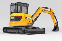 Mini-excavatrice compacte sur chenilles JCB 35Z, moteur Laidong, pompe hydraulique Eaton, boîte de vitesses, haute efficacité, puissance 20 kW, moteur PLC