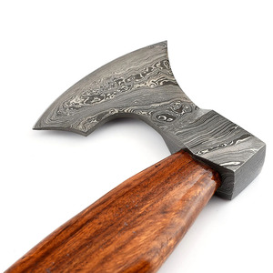 Hacha de Acero de Damasco con Mango Ergonómico para Camping y Supervivencia al Aire Libre, Hacha de Damasco Forjada a Mano para Hombre - Product Image 5