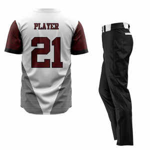 Uniformes de Entrenamiento de Béisbol Transpirables Hechos a Medida OEM, 100% Poliéster, Patrón 3D, Conjuntos Deportivos con Impresión Digital, Logotipo Personalizado del Equipo - Product Image 2