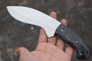 Cuchillo Skinner personalizable, hoja de acero inoxidable hecha a mano con mango de madera para caza, grado DIY OEM. - Product Image 3
