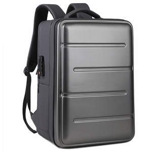 Custom Genuine Leather Geometric Pattern Luxury Eco-Friendly Softback Laptop <b>Backpack</b> with <b>Large</b> Capacity Outdoor Use - Product Image 1