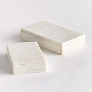 Caja de Almacenamiento de Mármol de Fabricante Confiable con Acabado Liso que Ofrece Durabilidad Duradera y una Opción de Almacenamiento Sofisticada - Product Image 1