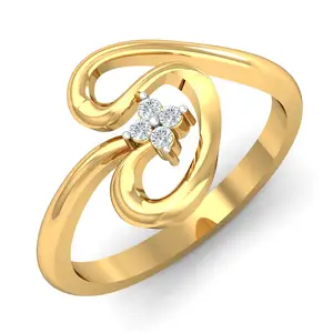 Exclusive Valentine's Day 2024 Women Engagement Wedding Jewelry Brass Silver Plated Accessories Dainty 18K Gold Unisex Ring