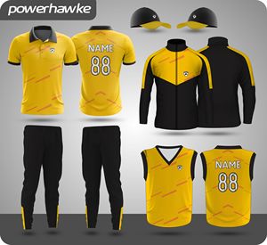 Nuevo Conjunto de Uniforme de Cricket con Diseño de Cuello 2024, con Pantalones de Cintura Elástica para Hombres Adultos al Mejor Precio - Product Image 1