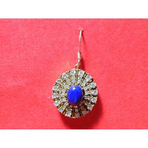 Pendiente de Plata de Ley 925 con piedra preciosa lapislázuli hecha a mano regalo de joyería de oro rosa para niñas y mujeres - Product Image 2