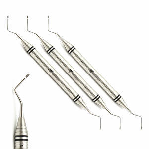Excavateur dentaire à cuillère réparatrice Instruments en acier inoxydable à double extrémité Excavateurs à cuillère 1.5mm Fabricant Pakistan CE - Product Image 1