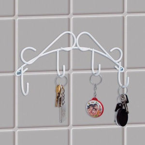 Wrought Iron Metal Vintage Adjustable Wall <b>Hooks</b> <b>Black</b> Coated for Home Living Room Bathroom Decorations Hanging Clothing <b>Coat</b> - Product Image 6