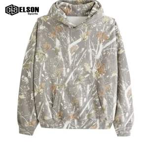 Top Qualité Détresse Hip Hop Acid Wash Sweat À Capuche Surdimensionné Strass Imprimer Pull Noir Hommes Hoodies - Product Image 4