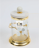 HOME IMPRESSION Couvercle de boîte en métal de luxe minimaliste, fait main, écologique, multifonctionnel, pour pot de rangement, couleur/taille personnalisable, pliable