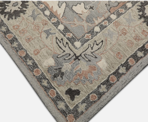 Handmade Luxury Oushak Blue Floral Area <b>Rug</b> Modern Knots Design for Living room hotel office commercial home - Product Image 4