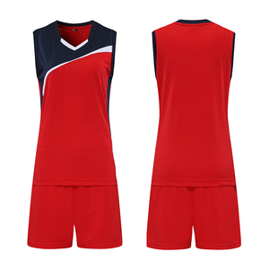 Vente en gros d'uniformes de volley-ball unisexes personnalisés et respirants, ensembles de shorts en jersey à impression numérique, concevez votre propre style de sport pour adultes - Product Image 6