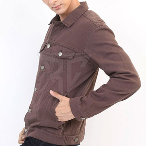 Veste en jean pour homme, col montant, style urbain, pour l'extérieur, confortable, respirante, haute qualité, séchage rapide, meilleur prix, personnalisable - Product Image 1