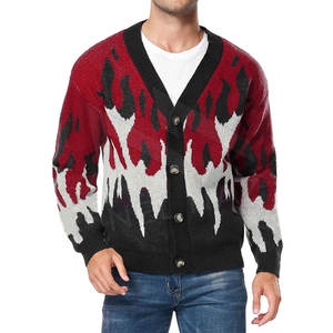 Suéter de punto para hombre, suéter de punto transpirable de algodón con cuello redondo de otoño, ropa de hombre, suéter de moda de invierno - Product Image 2