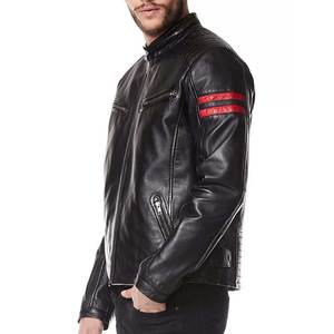 Chaqueta de invierno de manga larga con cuello levantado de cuero para hombre de alta calidad con chaquetas de hombre de diseño personalizado disponibles a un precio razonable - Product Image 3