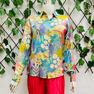 Alta demanda, moda informal, camisas de manga larga con estampado Floral de talla grande, ropa de fiesta en la playa disponible para la venta - Product Image 1