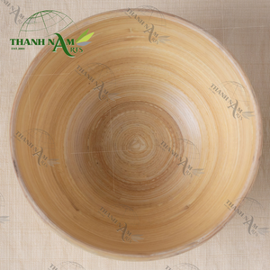 Nouvelle arrivee Bol en bambou biologique fait à la main personnalisé OEM, Bol de service écologique naturel antimicrobien lavable au lave-vaisselle - Product Image 2